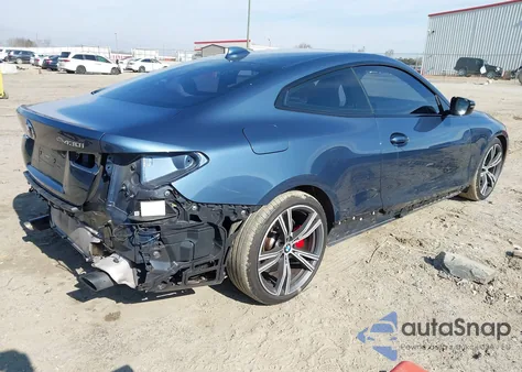 2022 BMW 430I z USA, uszkodzony, nr VIN WBA53AP00NCJ54610